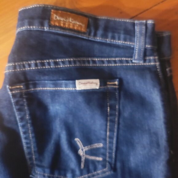 David Kahn Women's Dress Wide Leg Flare Jeans Dark Wash - Size - Picture 6 of 14